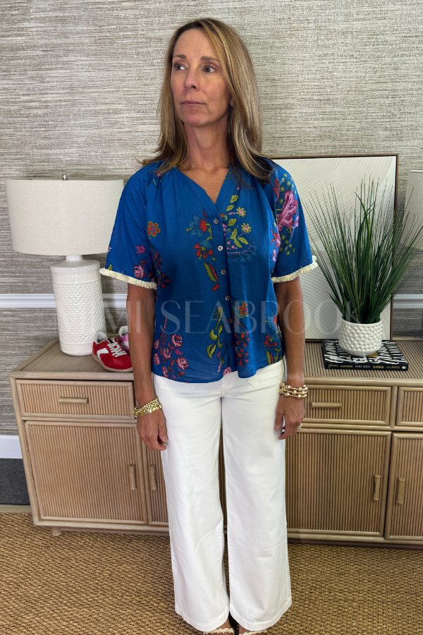 Mariah top, blue