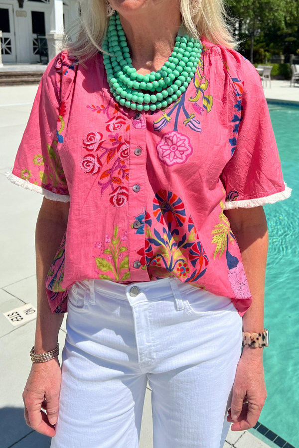 Mariah top, pink