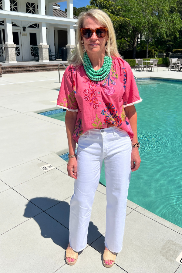 Mariah top, pink