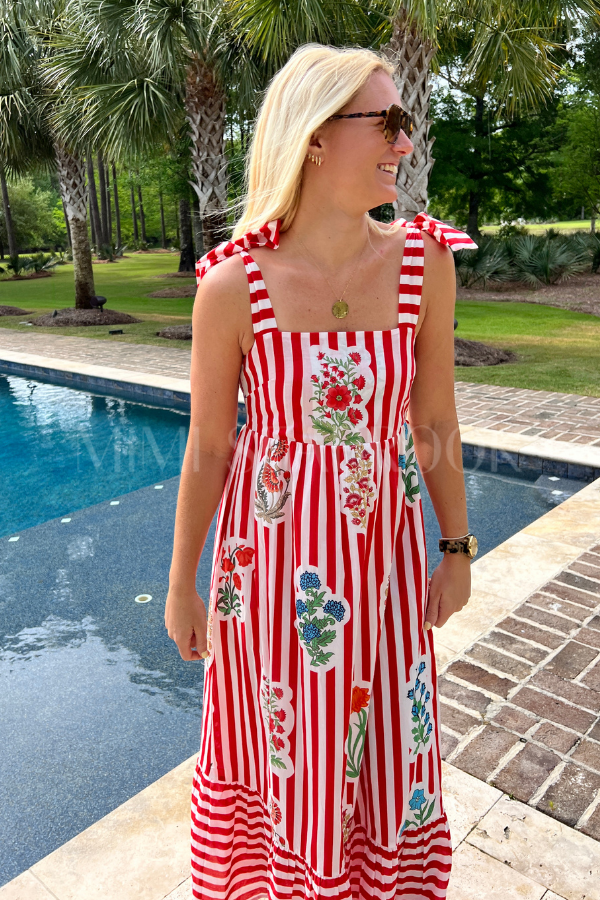 Marianne dress, red