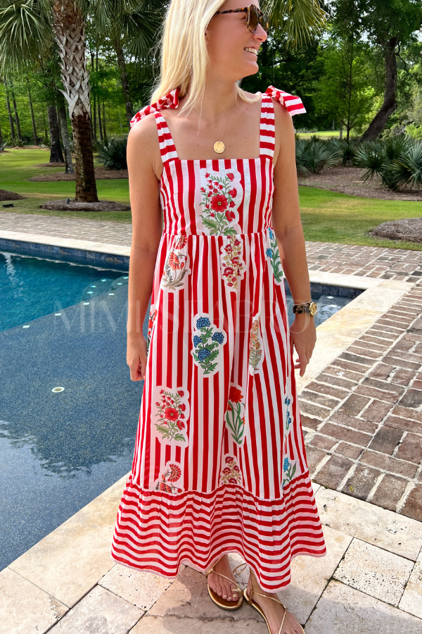 Marianne dress, red