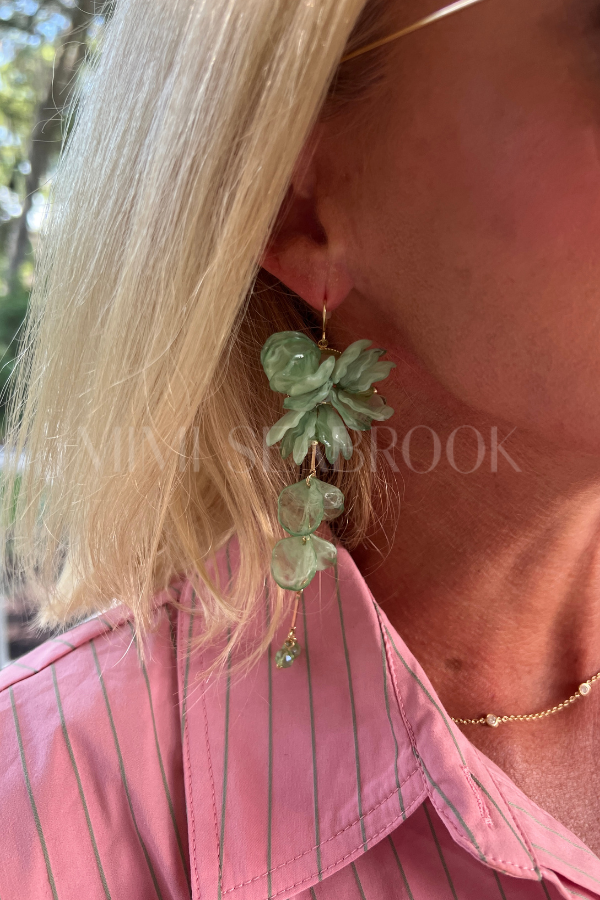 Maribel earrings, green