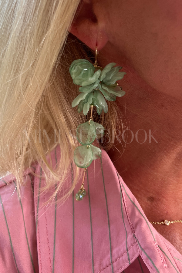 Maribel earrings, green