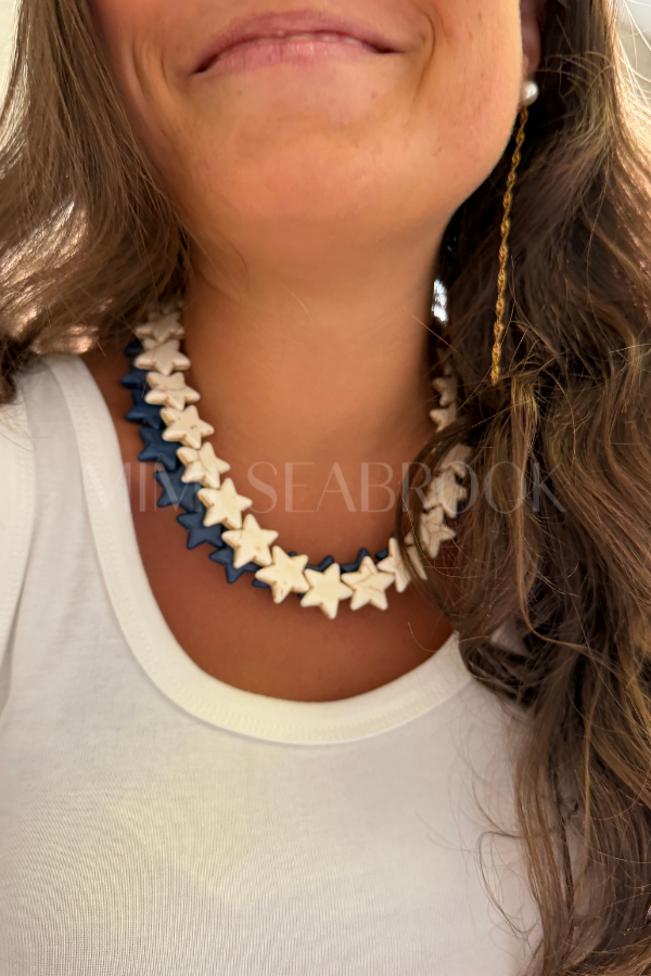 Marine Sea Star Necklace, coconut