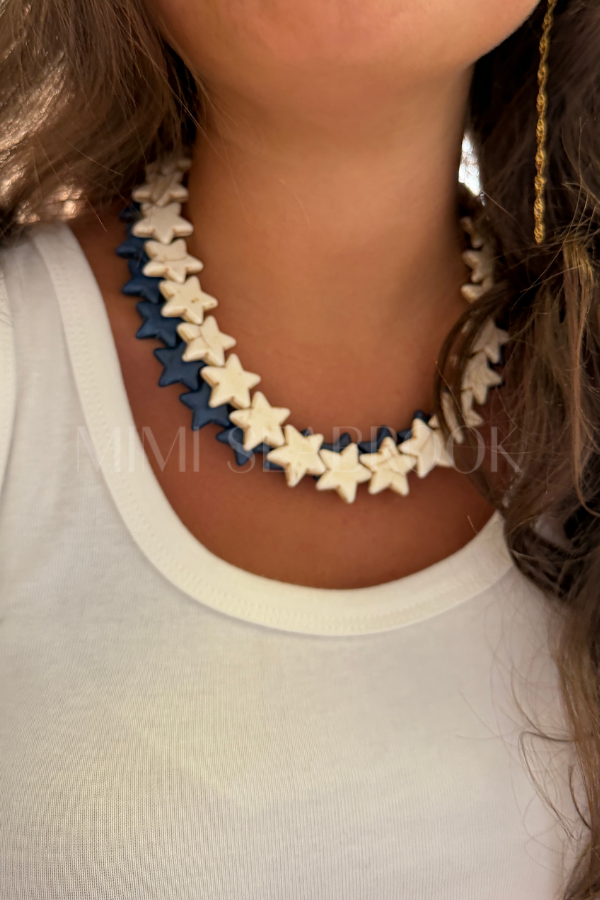 Marine Sea Star Necklace, coconut