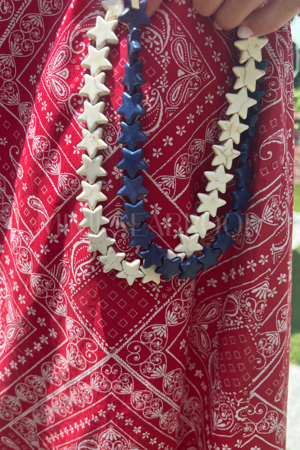 Marine Sea Star Necklace, navy