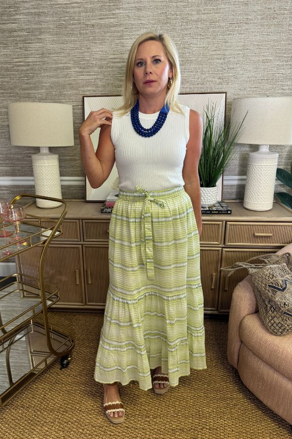 Market Skirt, Monaco Stripes by Livro
