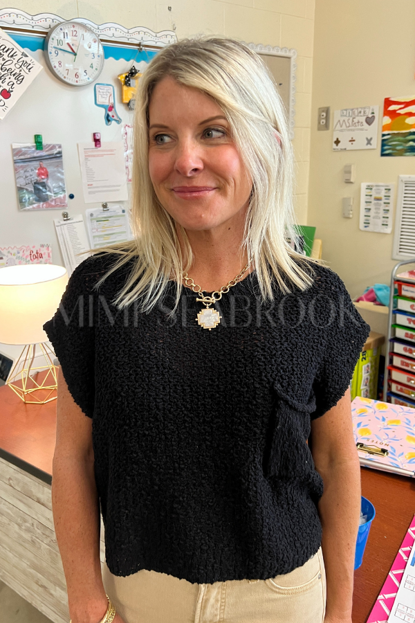 Mary Ann sweater, black
