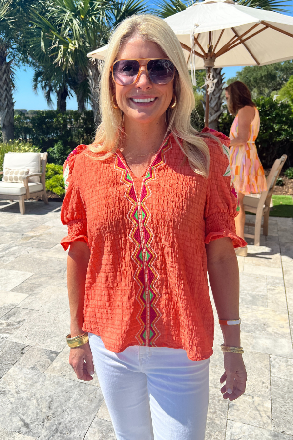 Mathis top, orange