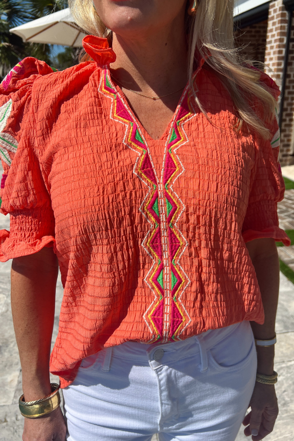 Mathis top, orange