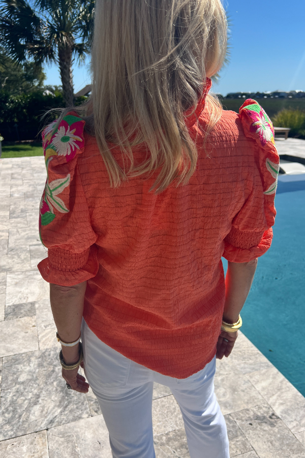 Mathis top, orange