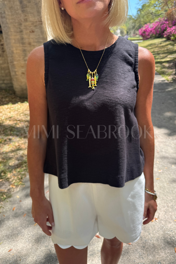 Mavis top, black