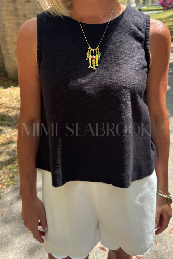 Mavis top, black