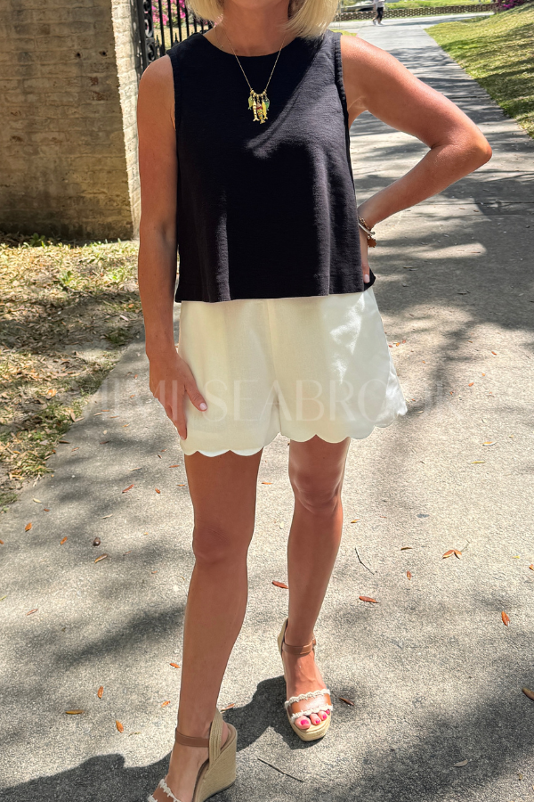 Mavis top, black