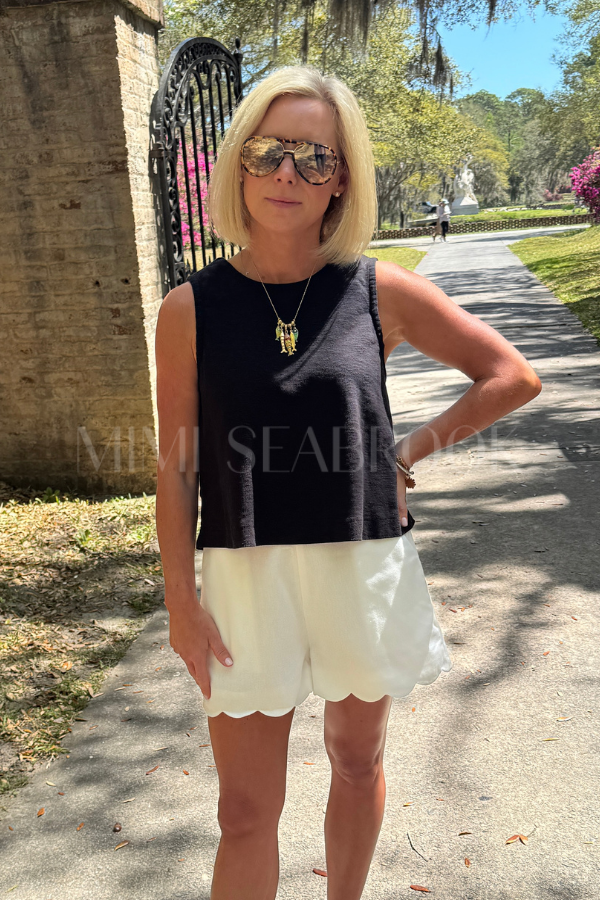 Mavis top, black