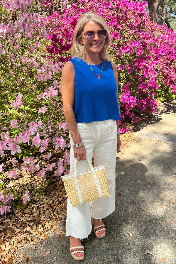 Mavis top, cobalt
