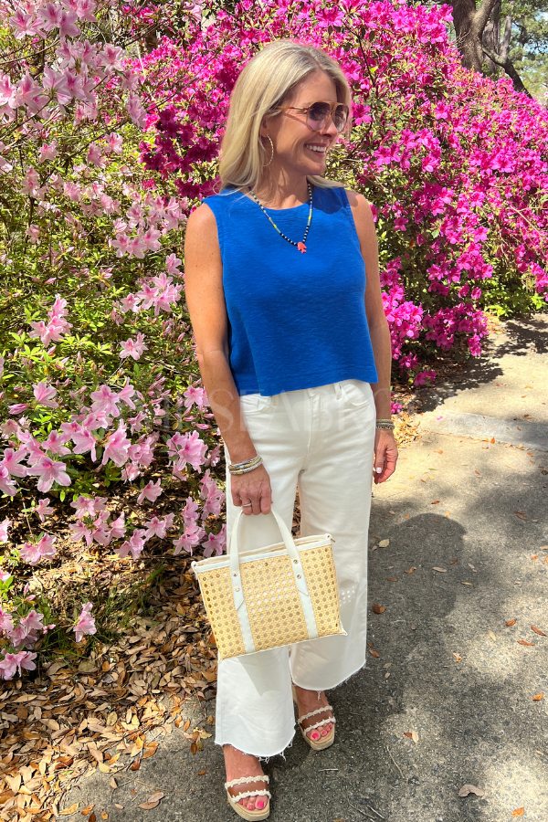 Mavis top, cobalt