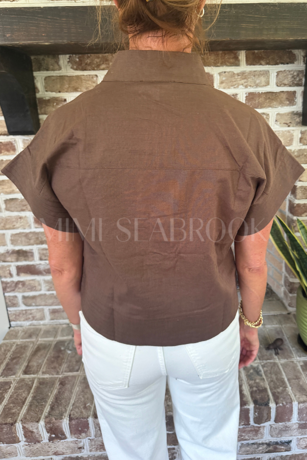 McDowell top, brown