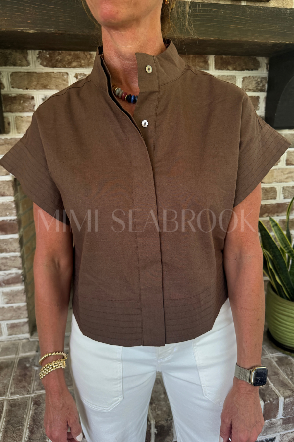 McDowell top, brown
