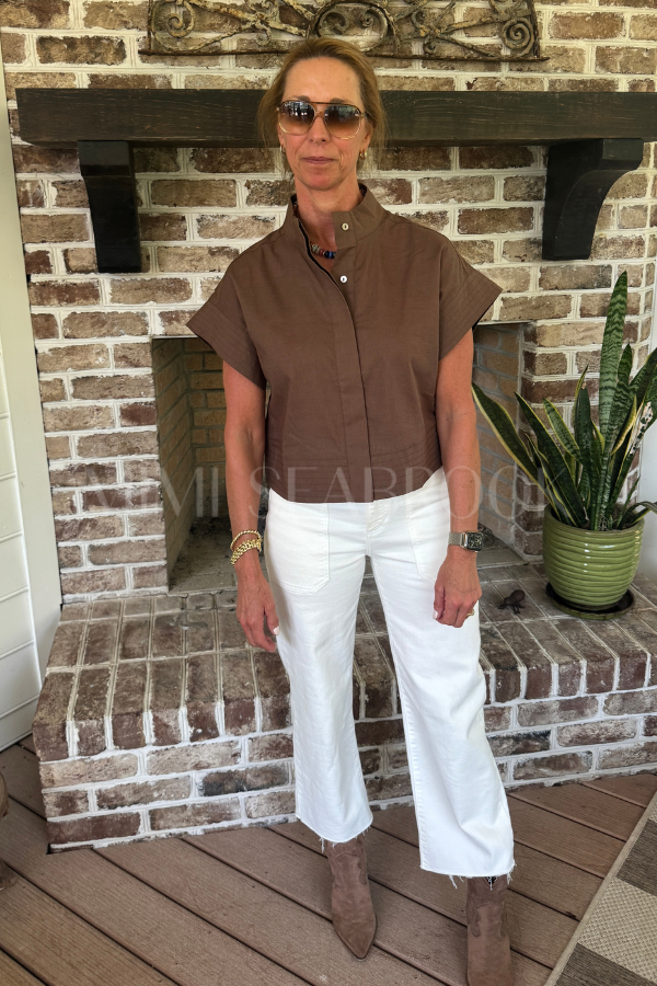 McDowell top, brown