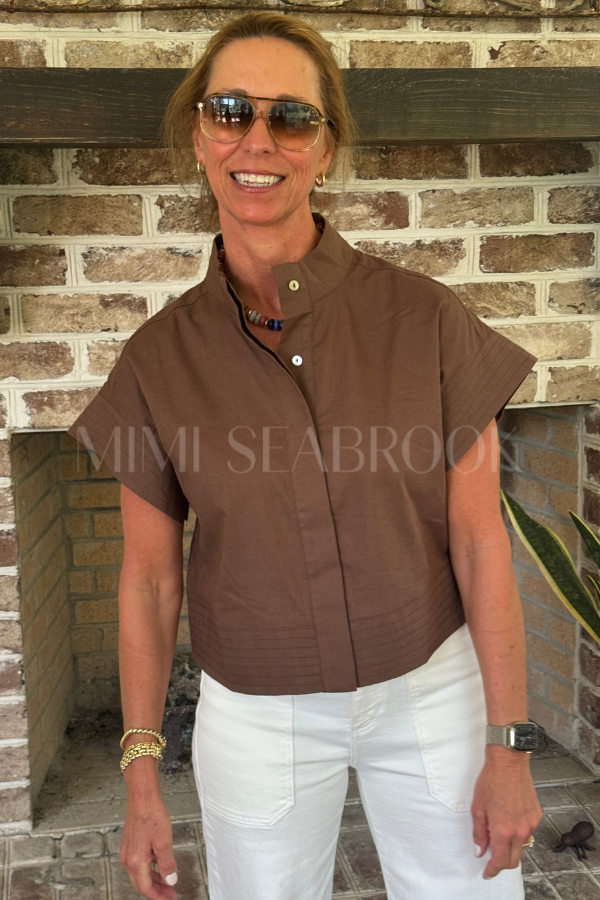 McDowell top, brown