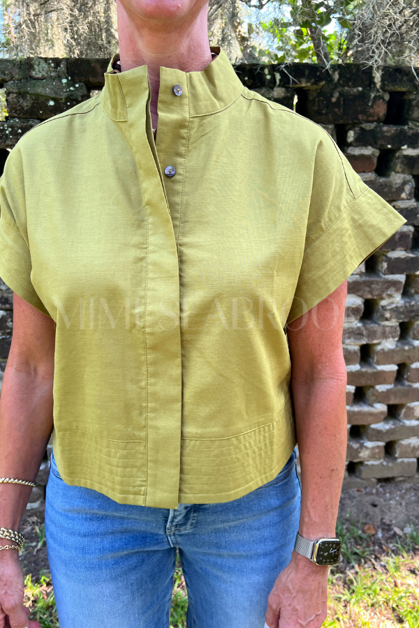 McDowell top, chartreuse