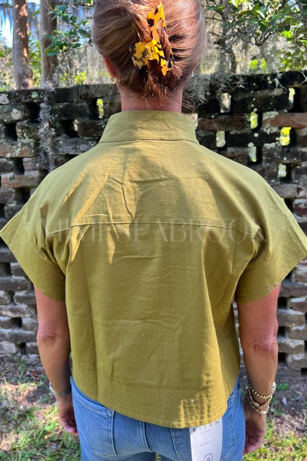 McDowell top, chartreuse