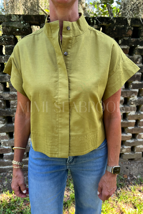 McDowell top, chartreuse