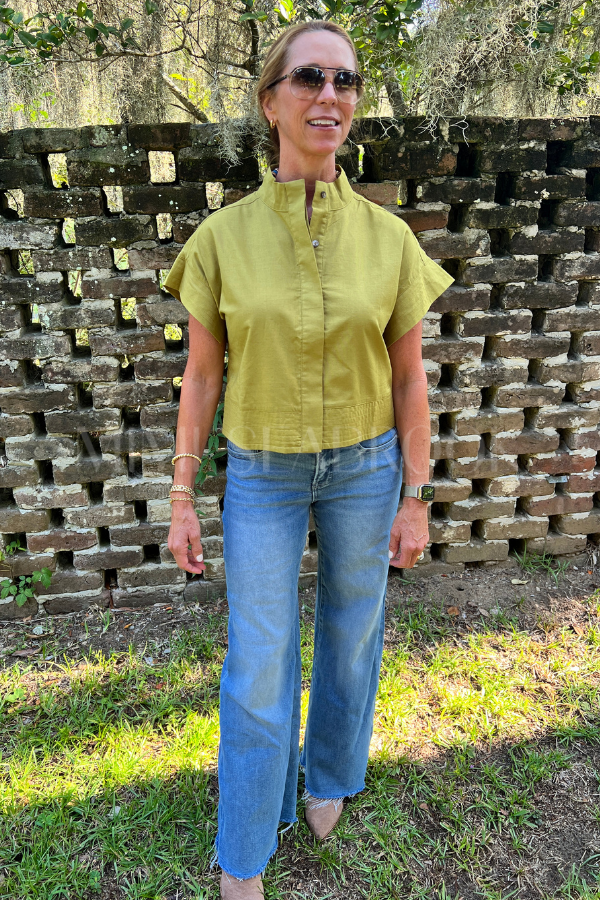 McDowell top, chartreuse