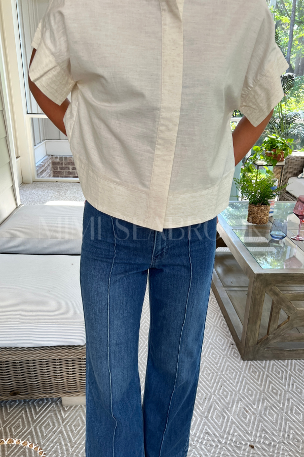 McDowell top, linen