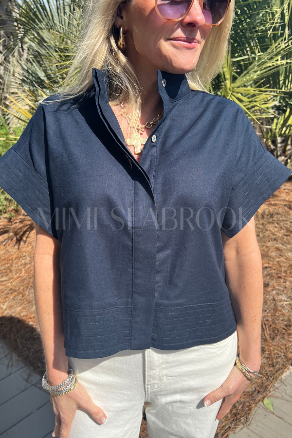 McDowell top, navy