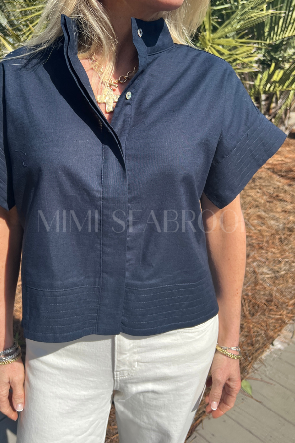 McDowell top, navy