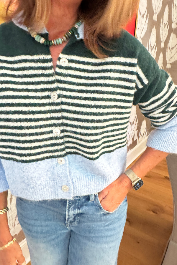 McKittrick cardigan sweater, hunter green