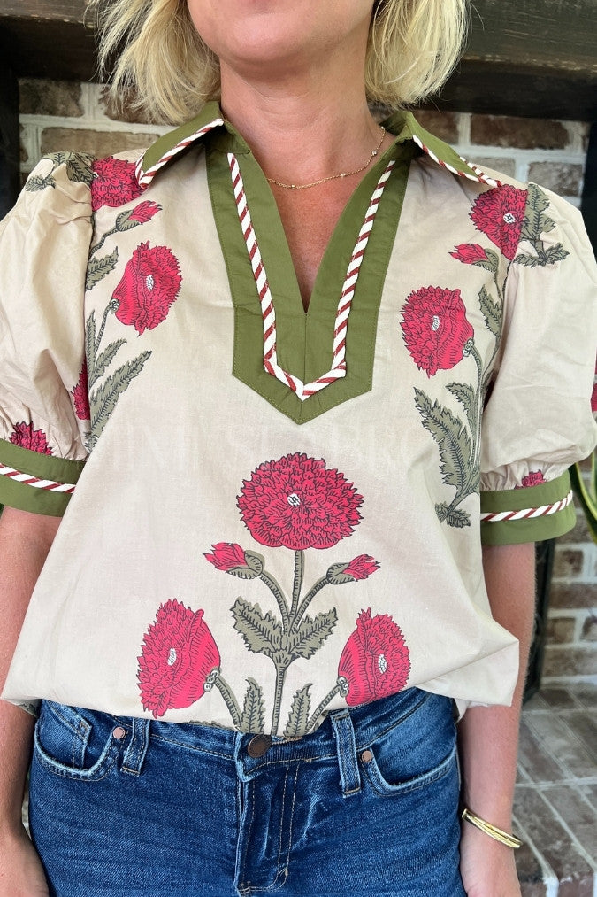 Meilani top, ecru