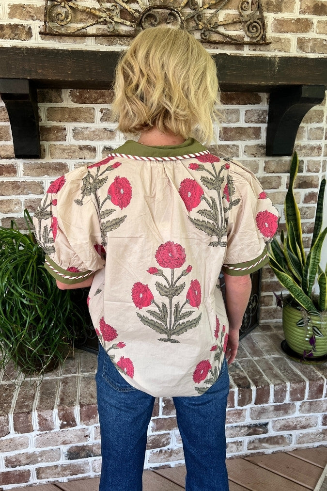 Meilani top, ecru