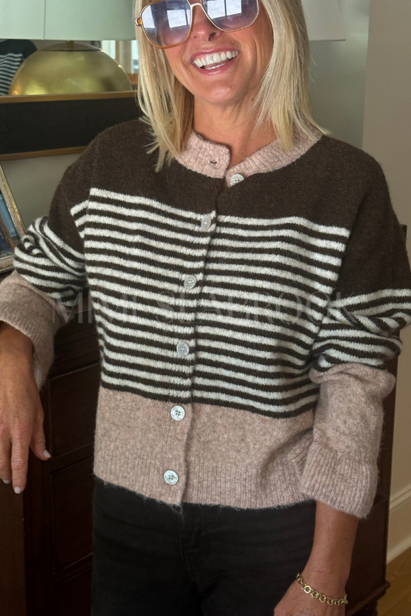 Melissa cardigan sweater, brown