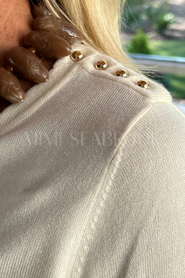 Memphis sweater, ivory