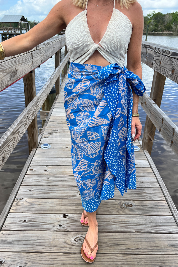 Mermaid and Dot Sarong by Sunshine Tienda