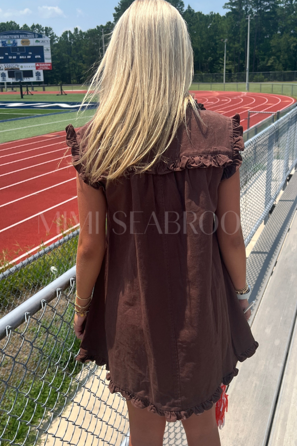 Merrick dress, brown
