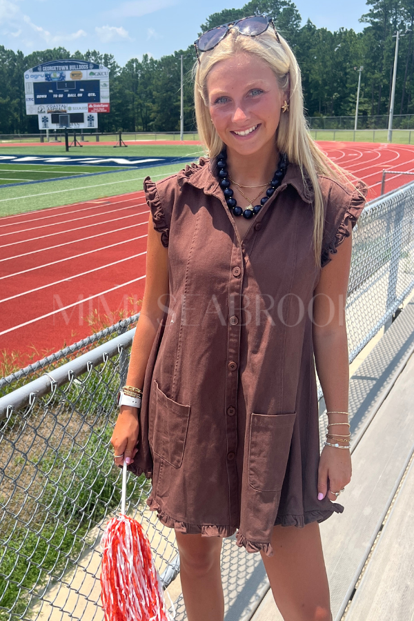 Merrick dress, brown
