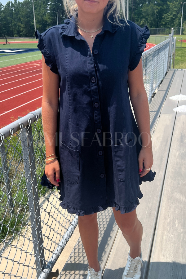 Merrick dress, navy