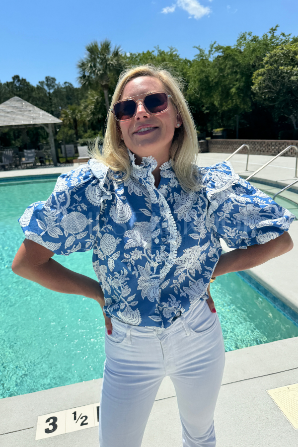 Meryl top, blue