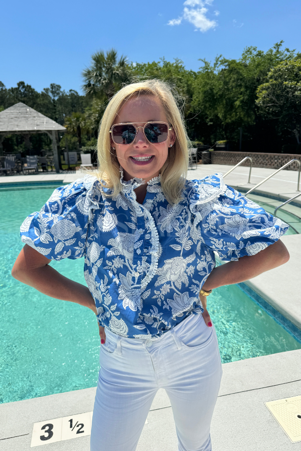 Meryl top, blue