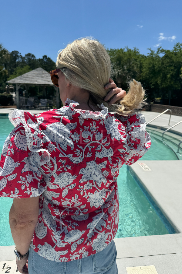 Meryl top, red