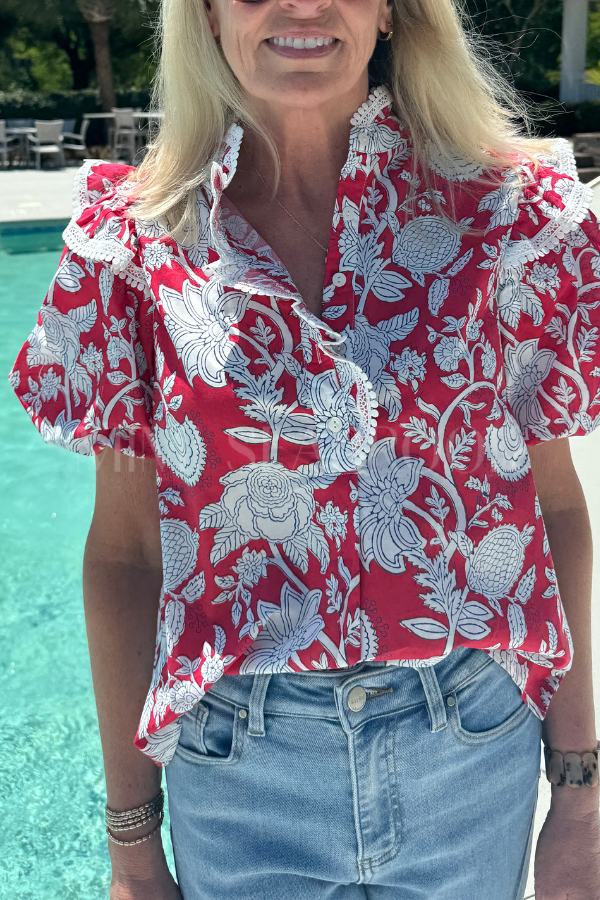 Meryl top, red