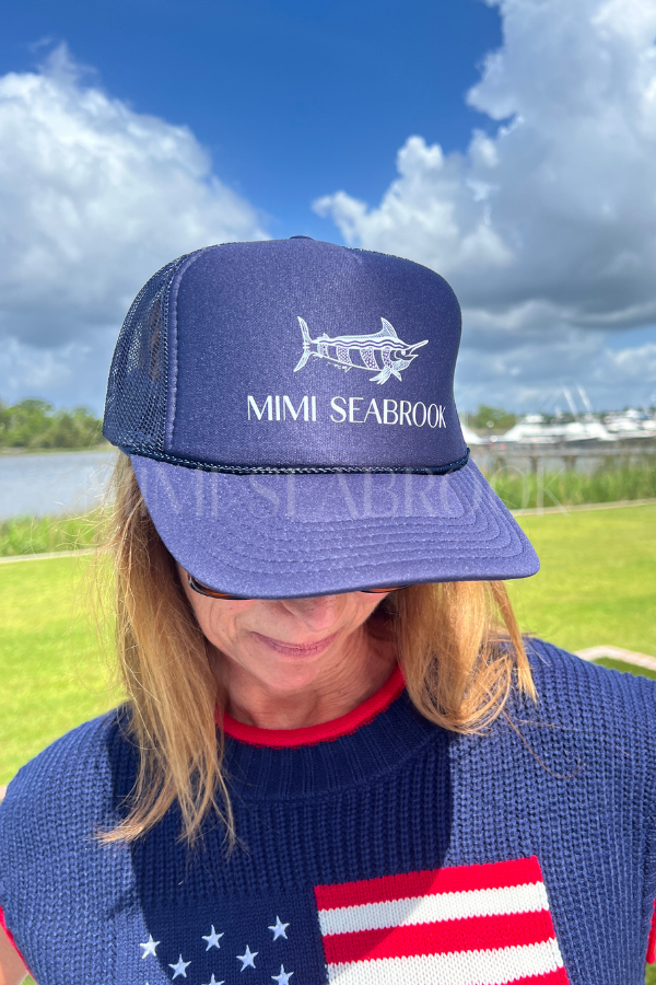 Mimi Marlin Hat x King + Pitt, navy