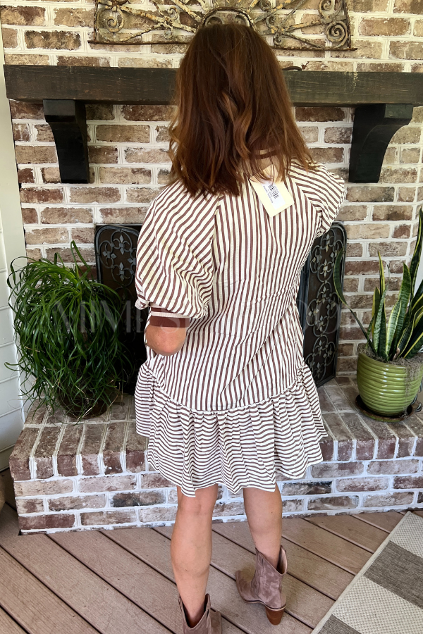 Mina dress, caramel