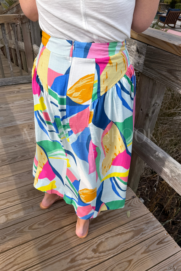 Monaco skirt, sky mix