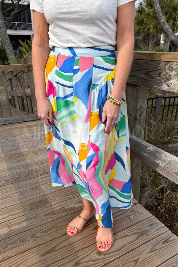 Monaco skirt, sky mix