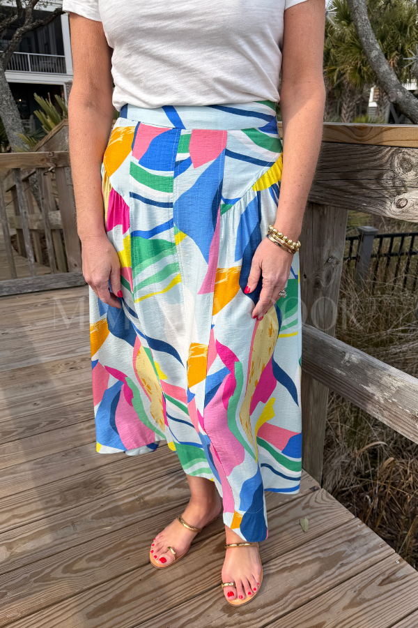 Monaco skirt, sky mix